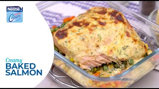 How to Make Creamy Baked Salmon [upl. by Sladen111]