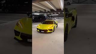 Accelerate Yellow Corvette C8 luxuryscars shortvideo youtubeshorts car shorts corvette [upl. by Dlared]