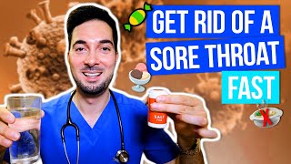 How to get rid of a sore throat fast home remedies cure [upl. by Leirbaj]