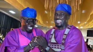 ARRIVAL OF ADENIYI JOHNSON AND IJEBU AT COMIC ACTOR KAMOS WEDDING IN LEKKI [upl. by Lyall359]