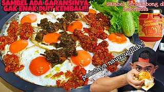 PEDESNYA NGACO MUKBANG TELOR DAN LALAPAN PAKE SAMBEL TERSOMBONG DI INDONESIA [upl. by Quiteria]