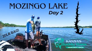 Mozingo Lake  Day 2  Kansas Buddy Bass 2024 [upl. by Nnylear]