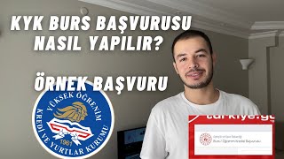 KYK Burs Başvurusu Nasıl Yapılır  Bir Öğrenci Olarak Detaylı Anlatıyorum [upl. by Loralee]