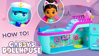 How to Use the Gabby Cat Friend Ship  Gabby’s Dollhouse  Toys for Kids [upl. by Sugirdor]