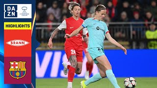 HIGHLIGHTS  SK Brann vs Barcelona  UEFA Womens Champions League 202324 Español [upl. by Grizel]