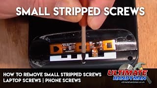 How to remove small stripped screws  stripped laptop screws  stripped phone screw removal [upl. by Mylor]