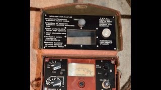 wojskowy rentgenoradiometr DP75  Polish military Geiger counter DP75 [upl. by Annahgiel]