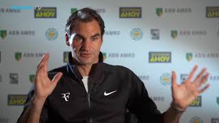 Roger Federer interview after quotsurrealquot return to No1  Rotterdam 2018 [upl. by Liberati]