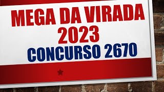 MEGA DA VIRADA 2023 O MAIOR SORTEIO DA HISTÓRIA [upl. by Inoek229]