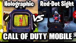 Holographic Sight vs RedDot Sight  Scopes Compared For Real  Call of Duty Mobile  CODM 83 [upl. by Essie584]