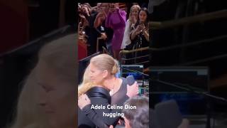 Adele se conmueve hasta las lágrimas al encontrarse con Céline Dion en Las Vegas adele celinedion [upl. by Etnaled]