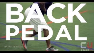 Football Tips Defensive Back How To Back Pedal [upl. by Clower]