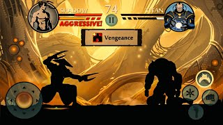 Shadow vs Titan Epic Showdown in Shadow Fight 2android gameplay [upl. by Hamimej]