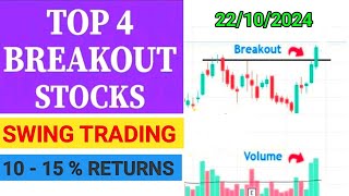 Top 4 Breakout Stocks For Tomorrow  Breakout Stocks For Swing Trading  stocks breakoutstocks [upl. by Adneram]