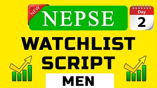 NEPSE Watchlist  DAY 2  MEN [upl. by Lehcnom]