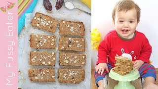 Sugar Free Oat Bars for Baby Weaning  Baby Led Weaning Recipe [upl. by Nnylahs]