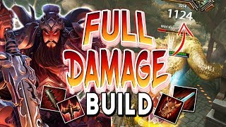 Smite Full Damage Guan Yu Build  1100 DAMAGE NON CRIT [upl. by Lertram]