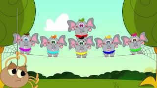 The 10 Elephants Song  Nursery Rhymes amp Educational Video For Toddlers  ABC Kids Tv [upl. by Rehtse]