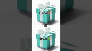 Brown🤎 vs Green💚 Choose your gift shorts viral gift [upl. by Nirat941]