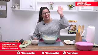 Te invito a preparar GELATINA DE MAZAPÁN con la Chef Fanny ¡La receta más deliciosa y bonita  CV [upl. by Ayouqat]