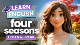 Seasons of the Year  Improve Your English  English Listening Skills  Four Seasons [upl. by Lyram]