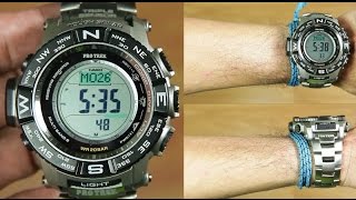 Casio Protrek PRW3500T7 Titanium Band  UNBOXING [upl. by Doehne]