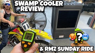 Swamp cooler view amp RMZ Sunday ride [upl. by Sihunn]