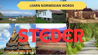 Learn Norwegian Words Places  Norske ord Steder [upl. by Hahcim814]