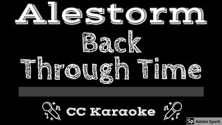 Alestorm • Back Through Time CC Karaoke Instrumental Lyrics [upl. by Trebuh]