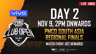 Hindi PMCO South Asia Regional Finals Day 2  Vivo  Fall Split  PUBG MOBILE CLUB OPEN 2019 [upl. by Davy]