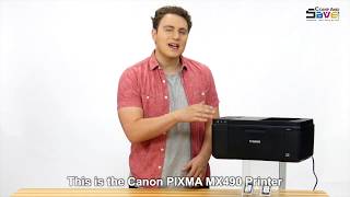 Canon Pixma MX490 Printer Ink Cartridges Installation [upl. by Neesay]