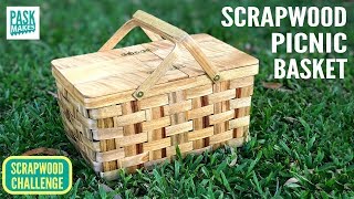 Homemade Picnic Basket  Scrapwood Challenge ep24 [upl. by Delamare]