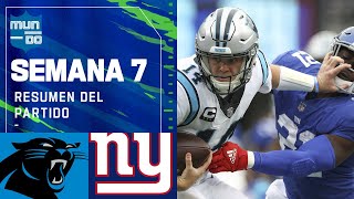 Carolina Panthers vs New York Giants  Semana 7 2021 NFL Game Highlights [upl. by Guenzi]