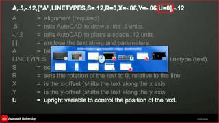 Complex Complex Linetypes with Fonts in AutoCAD Part 1 [upl. by Lankton]