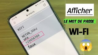 Comment connaître le mot de passe de tout wifi connecter sur votre téléphone TUTO [upl. by Innob]