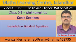 Class 11 Chapter 11 Conic sections Hyperbola Standard Equation Lecture 4 [upl. by Griffiths]