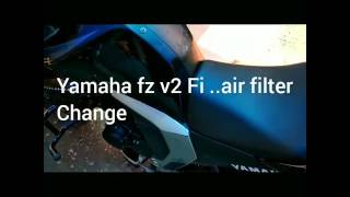 Yamaha fz v2 Yamaha byson Fi Air filter changeDIY [upl. by Tellford601]