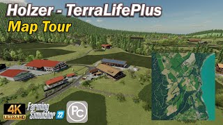 Holzer  TerraLife Plus  Map Tour  Farming Simulator 22 [upl. by Adieno308]