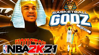 I HELPED RANDOMS PLAY BASKETBALL GODZ in NBA 2K21 with my MID RANGE SLASHER and actually won [upl. by Beck938]