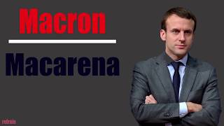 Macron chante MACARENA de DAMSO  Refrain [upl. by Ahilam]