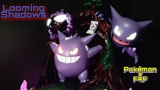 UnboxingReview Gastly Hunter amp Gengar  Looming Shadows First 4 Figures x PKM Center [upl. by Felicle]