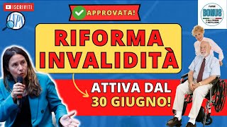 🤔 RIFORMA DISABILITÀ 2024 Addio alle Visite di Revisione APPROVATO IL DECRETO Novità e Criticità [upl. by Aicyla]