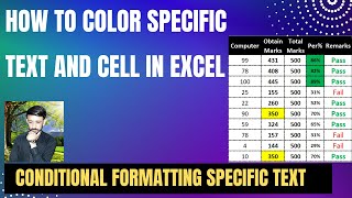 Microsft excel conditional formatting using formulas conditional formatting specific text [upl. by Anrahs]