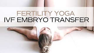 Yoga for IVF  Post Transfer for the 2 Week Wait amp Implantation  Fertility Yoga [upl. by Gala]