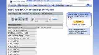 Record Sirius XM radio Use DARfm to record radio shows [upl. by Fryd]