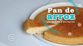 🍚 Cómo preparar PAN DE ARROZ fácil y rápido  Sin horno sin harina y con 5 ingredientes [upl. by Nyleahs]