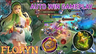 AUTO WIN  GAMEPLAY FLORYN  BUILD TOP 1GLOBAL FLORYN  MLBB [upl. by Meryl914]