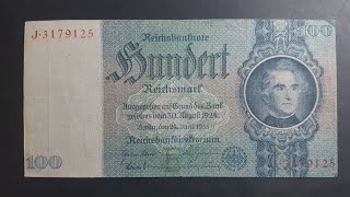 German Reichsmark banknotes [upl. by Godspeed]