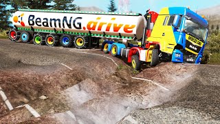 Trucks vs Potholes 70  BeamNGDRIVE [upl. by Denney]