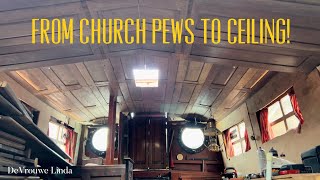 Reclaimed church pews from London’s St Giles Cripplegate become historic boat’s new ceiling [upl. by Farant565]